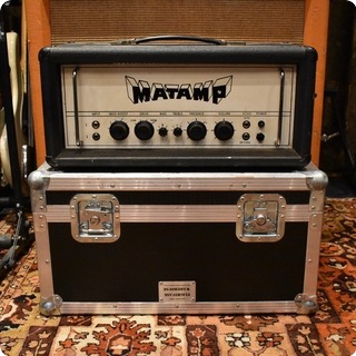 Matamp Vintage 1970s Matamp Gt100 100w Orange Valve Amp Flightcase