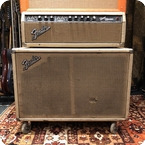 Fender-Vintage 1964 Fender Bandmaster Blackface AB763 2x10 Guitar Amp