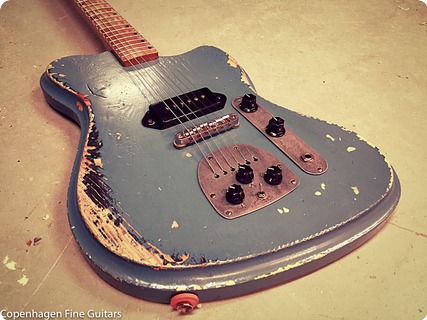 Vuorensaku Guitars T Junior Supacruiser Aged Gulf Blue