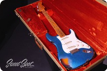 Fender Stratocaster Relic 1957 CustomShop 57 2015 Blue Sparkle Over 3TSB