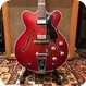 Hofner Vintage 1962 Hofner Verithin Bigsby Cherry Red Electric Guitar