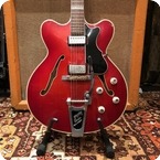 Hofner Vintage 1962 Hofner Verithin Bigsby Cherry Red Electric Guitar