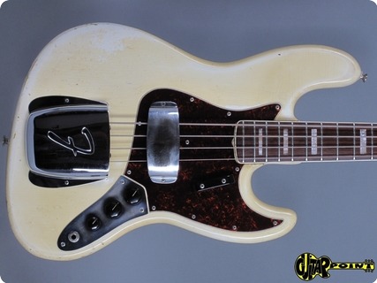 Fender Jazz Bass 1968 Olympic White / Match. Headstock