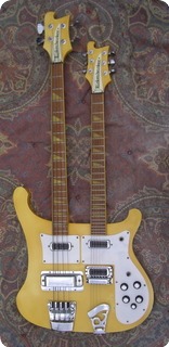 Rickenbacker 4080 Double Neck Guitar/bass 1980 White Yellow