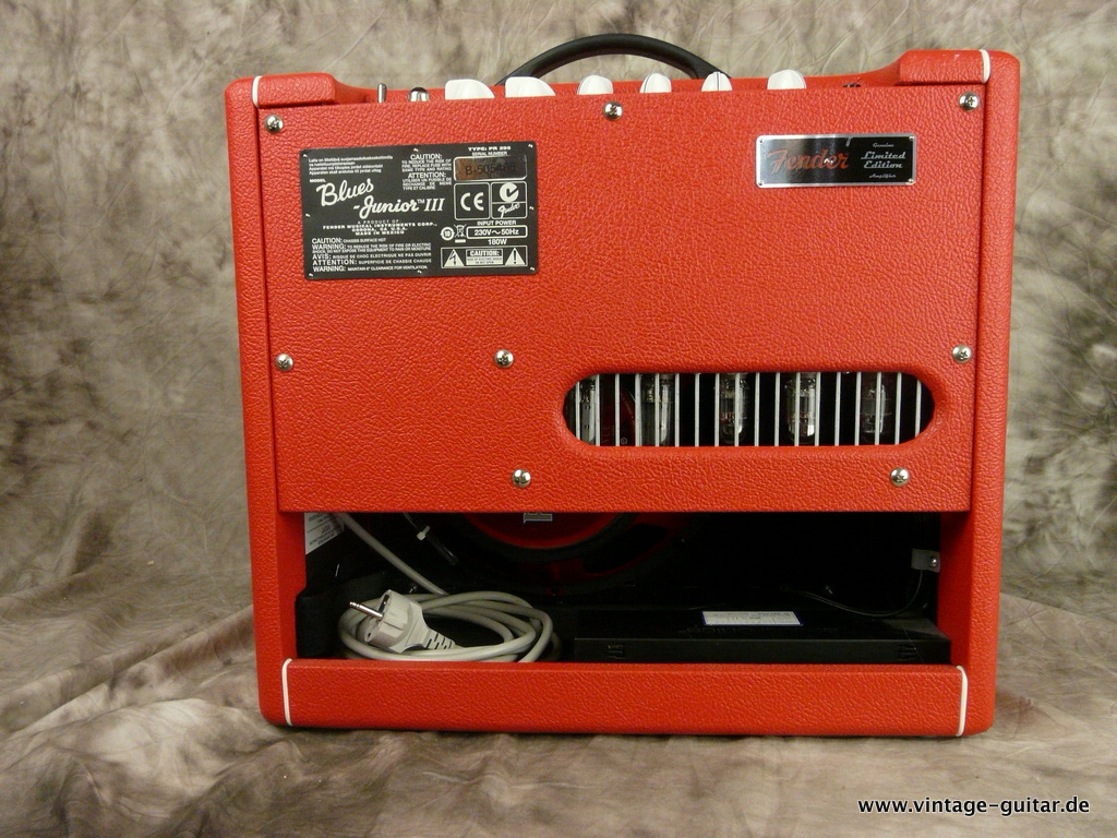 Fender Blues Junior III Red October 2010's Red Tolex Amp For Sale
