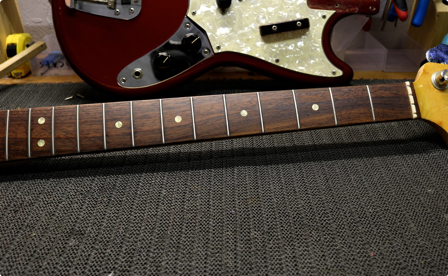 RARE 3x original '71 Fender Mustang Bass string ferrule vintage part ferrules 