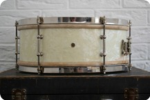Ludwig 1920s 1930s Ludwig 14x5 Universal Snare White Avalon Marine Pearl