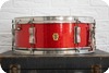 Ludwig Vintage 1965 1960s Ludwig Pioneer 14x5 Red Sparkle Nickel Snare