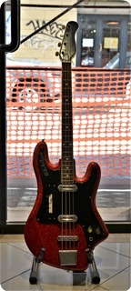 Ellisound Crucianelli Bass 1963 Red Perlinato