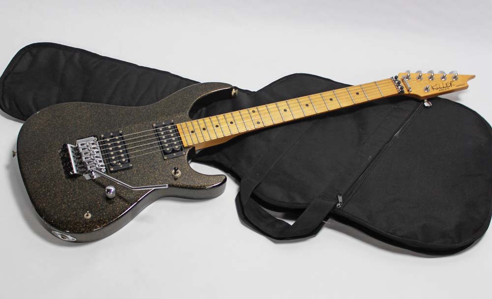 Killer Serpent Galaxy Black Guitar For Sale Rickguitars