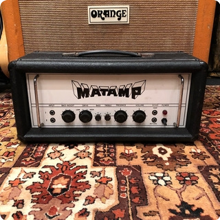 Matamp Vintage 1970s Matamp Orange Gt100 100w Valve Amplifier Head
