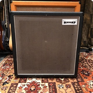 Matamp Vintage 1970s Matamp Orange 1x15 Guitar Cabinet Fane Crescendo