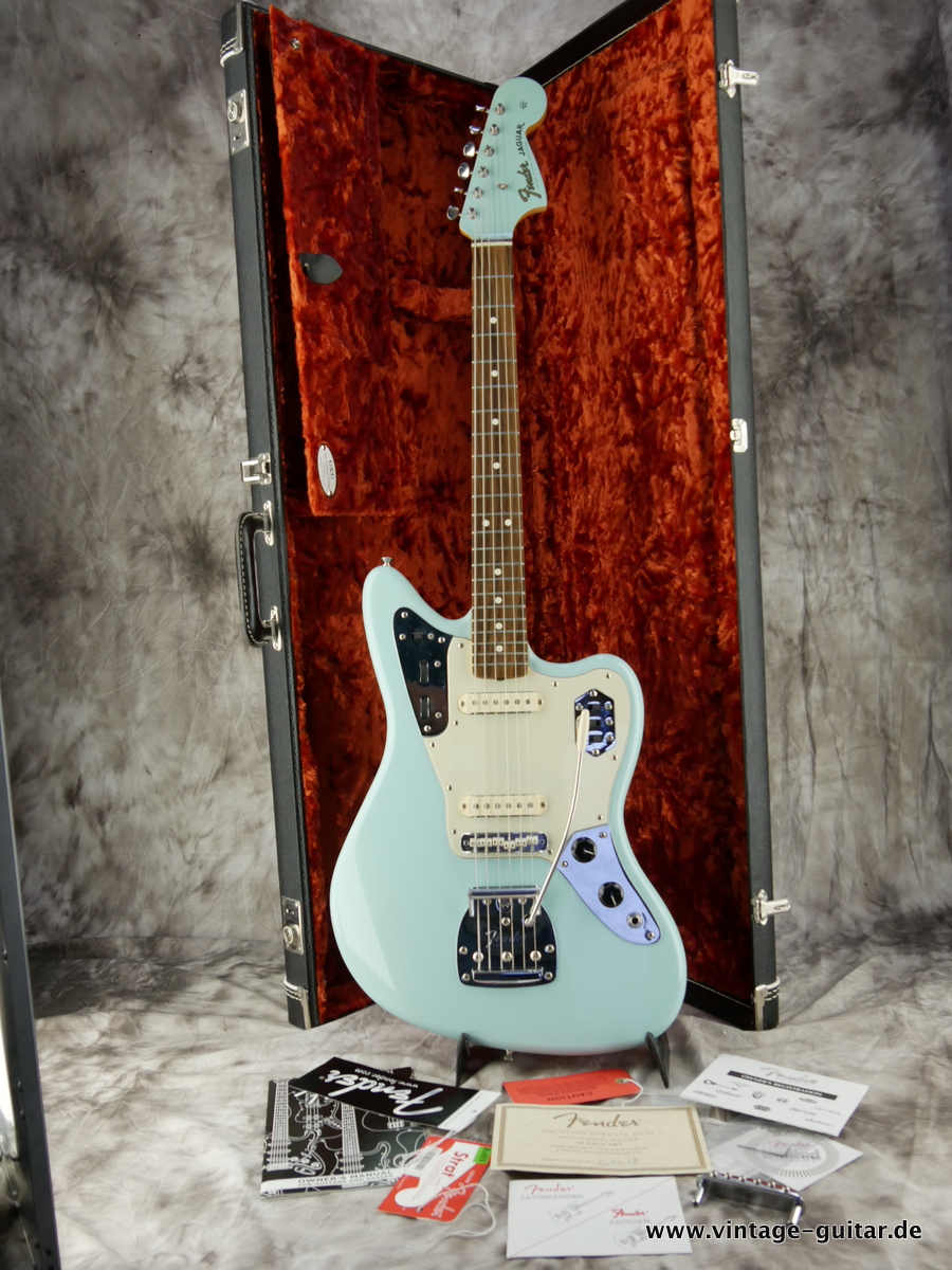 Fender Jaguar 2008 Daphne Blue Guitar For Sale Vintage