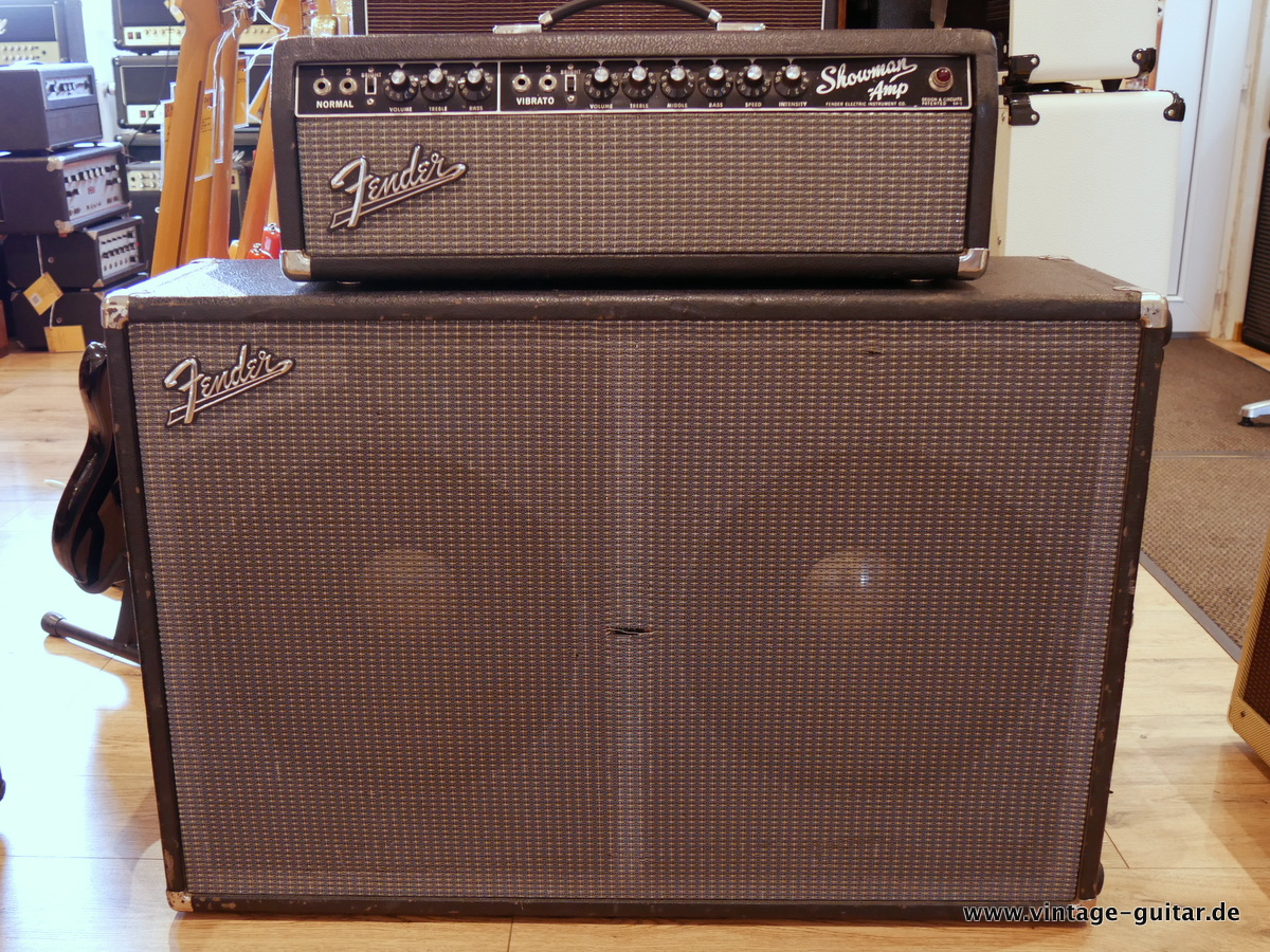 Fender Fender Showman Amp Cabinet 1965 Black Tolex Amp For Sale