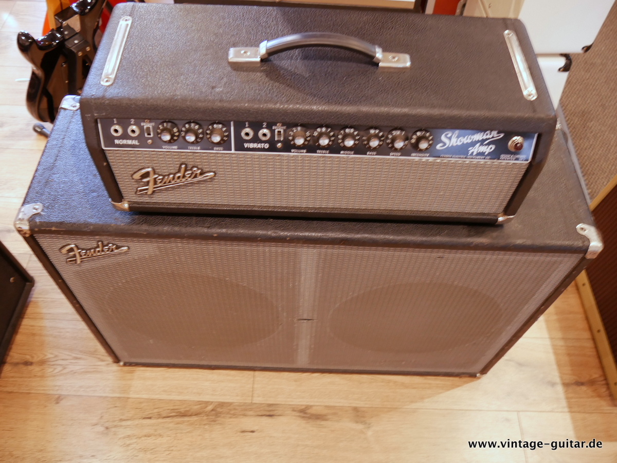 Fender Fender Showman Amp Cabinet 1965 Black Tolex Amp For Sale