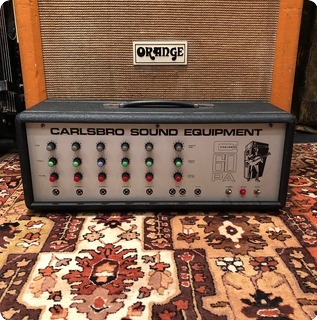 Carlsbro Vintage 1970s Carlsbro 60pa 60w Valve Guitar Amplifier Head