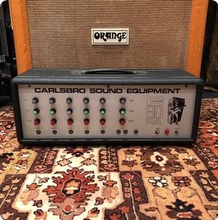 Carlsbro Vintage 1970s Carlsbro 60pa 60w Valve Guitar Amplifier Head