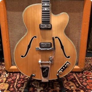 Hofner Vintage 1960 Hofner Committee Blonde Bigsby Electric Guitar Ohsc