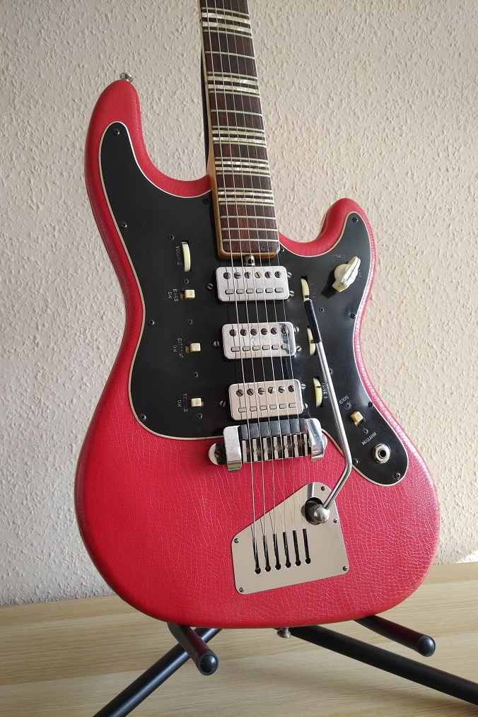 Hofner Galaxy 176 Red Vinyl Guitar For Sale Deutsches Tonholz
