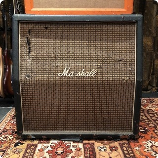 Marshall Vintage 1971 Marshall Large Check 4x12 Slant Guitar Cabinet T1221