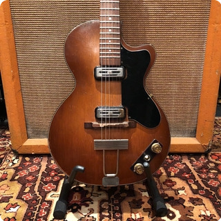 Hofner Vintage 1960 Hofner Club 50 Brunette Sunburst Electric Guitar Ohsc