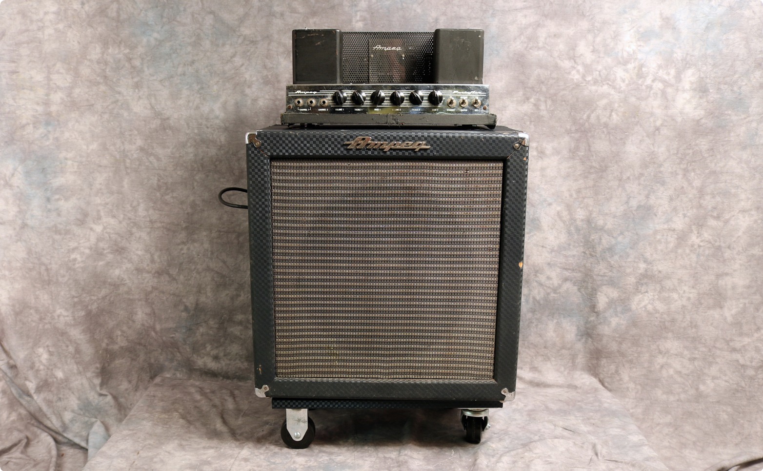 Ampeg B15 Nc 1963 Blue Checked Tolex Amp For Sale Andy Baxter Bass