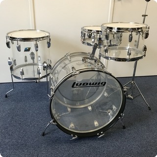 Ludwig Vistalite Downbeat 1976 Transparent