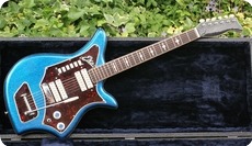 Eko Eko 7004V Blue Sparkle Guitar Case 1963 Blue Sparkle