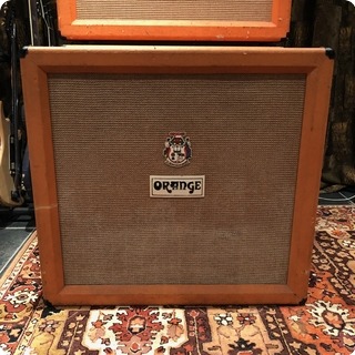 Orange Vintage 1973 Orange 4x12 Guitar Cabinet Celestion Greenback G12h T1217