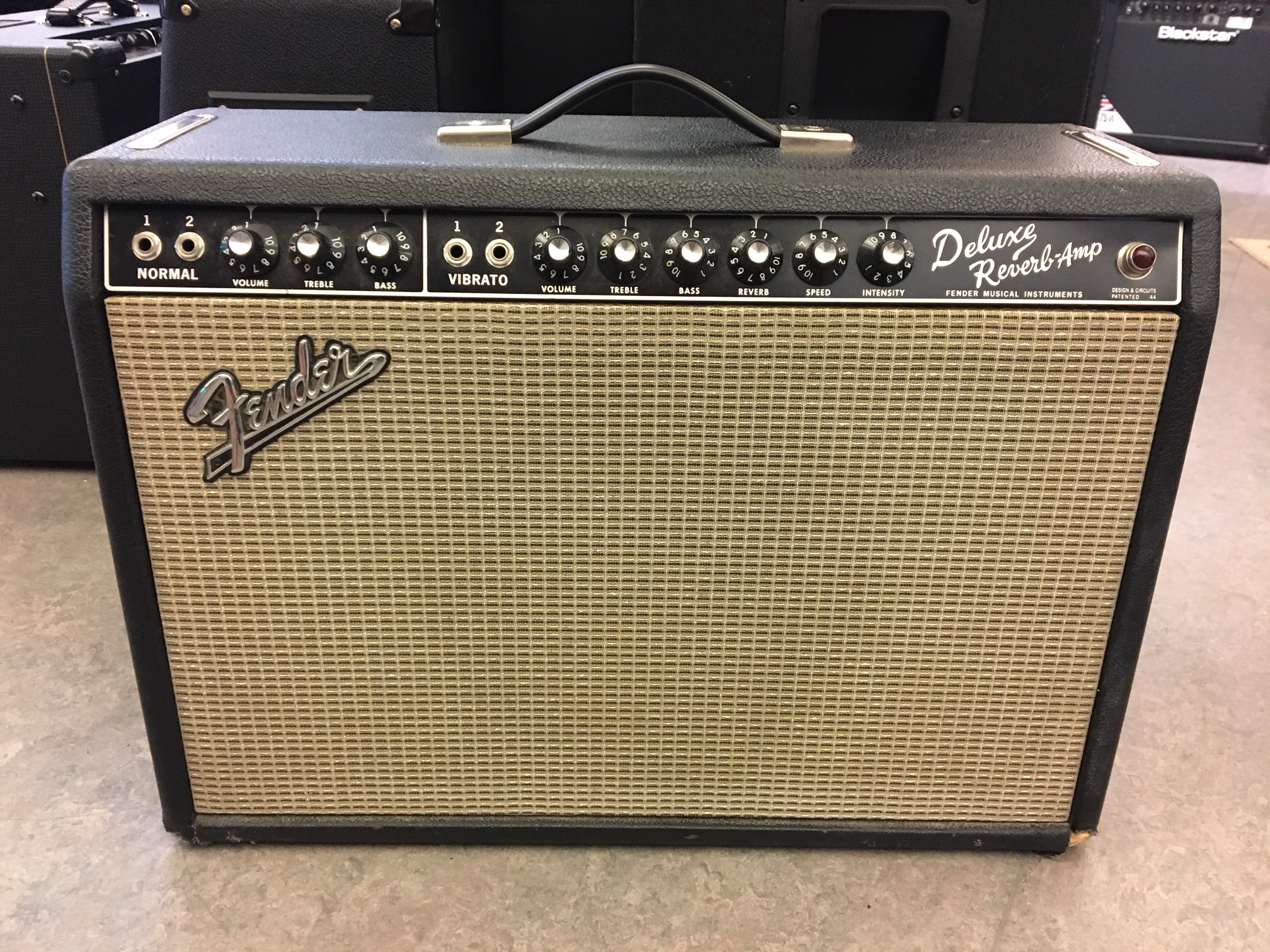 Fender Deluxe Reverb 1965 Blackface Amp For Sale Anders Anderson Guitars