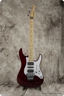 Schecter Superstrat 2010 Wine Red With Quilted Maple Top