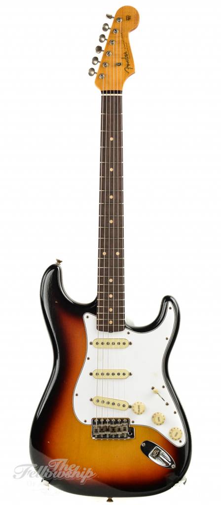 Fender Custom Shop Flash Coat 60s Stratocaster 3 Tone Sunburst Guitar For  Sale The Fellowship Of Acoustics