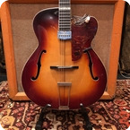 Zenith-Vintage 1950s Zenith Super 33 Deluxe Sunburst Guitar Hofner Pickup