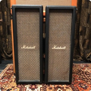 Marshall Vintage 1970s Marshall Checkerboard 2x10 Pa Speaker Columns Cabinets