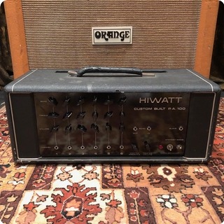 Hiwatt Vintage 1973 Hiwatt Custom Built Pa100 Dr112 Valve Amplifier Head