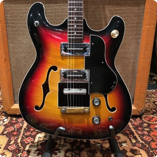 Burns Vintage 1966 Baldwin Burns Vibraslim Sunburst Semi Acoustic Guitar