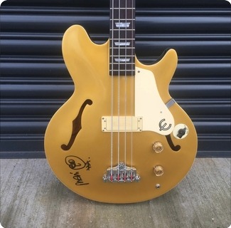 Epiphone Jack Casady Bass Ex Mani The Stone Roses Goldtop