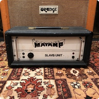 Matamp Vintage 1970s Matamp Orange Slave Unit Sl100 Valve Amplifier Head
