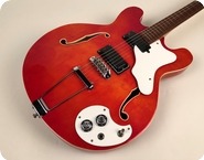 Mosrite-Celebrity III-1967-Flamey Trans Red