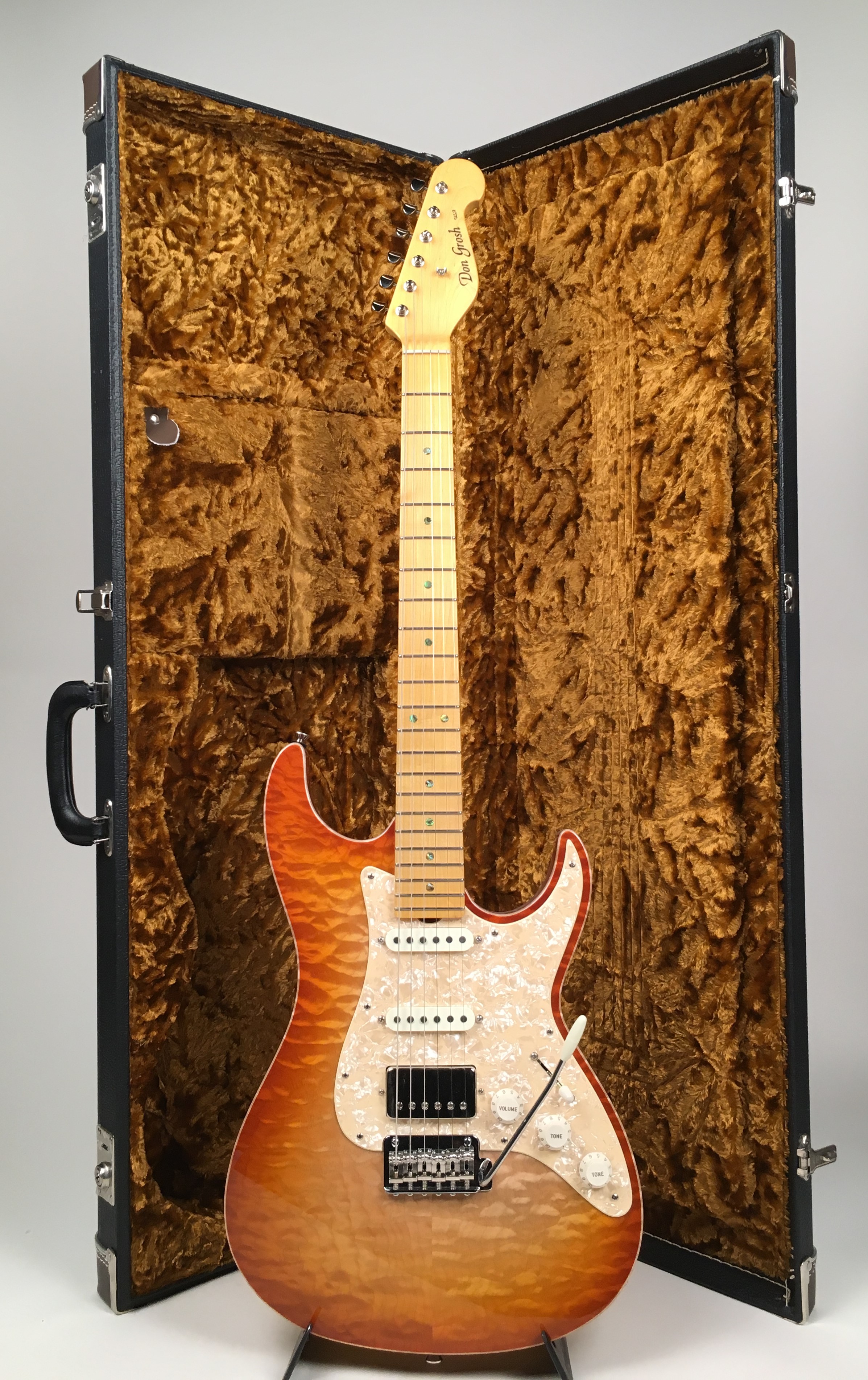 Don Grosh Bent Top Custom 2007 Natural Burst Guitar For Sale Don Grosh Bent Top Custom 2007 Natural Burst Guitar For Sale
