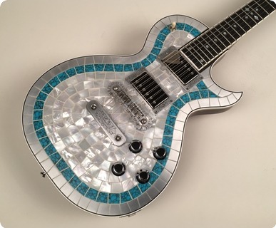 Zemaitis Cs24pf Mtp Metal Turquoise Pearl Top