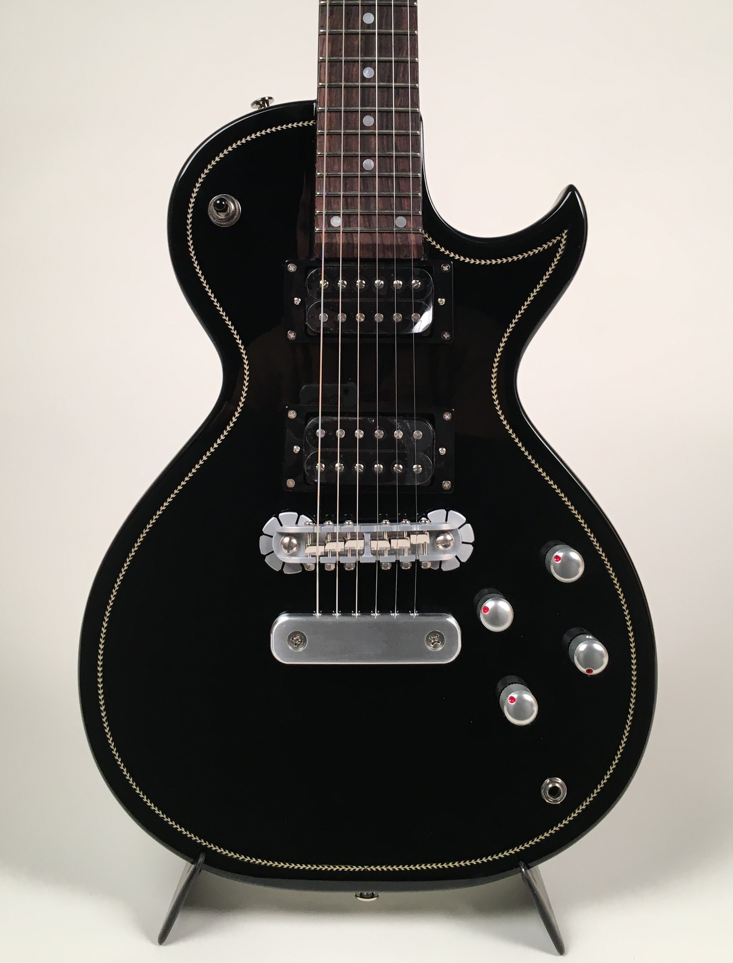 Zemaitis Z24 Herringbone 2010's Black Guitar For Sale Guitars West