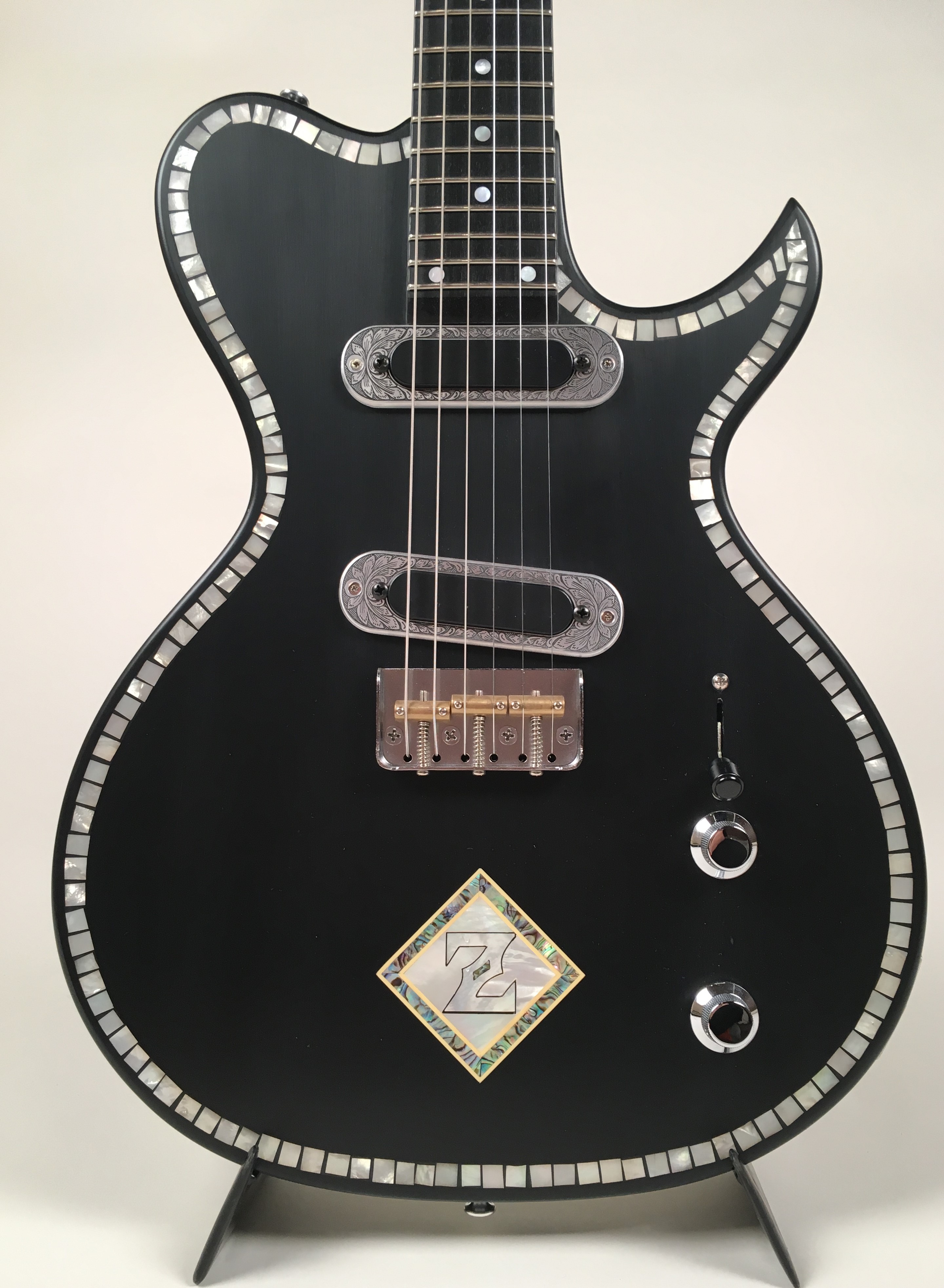 Zemaitis CS24 3A 2S BK 2010's Matte Black Guitar For Sale Guitars West