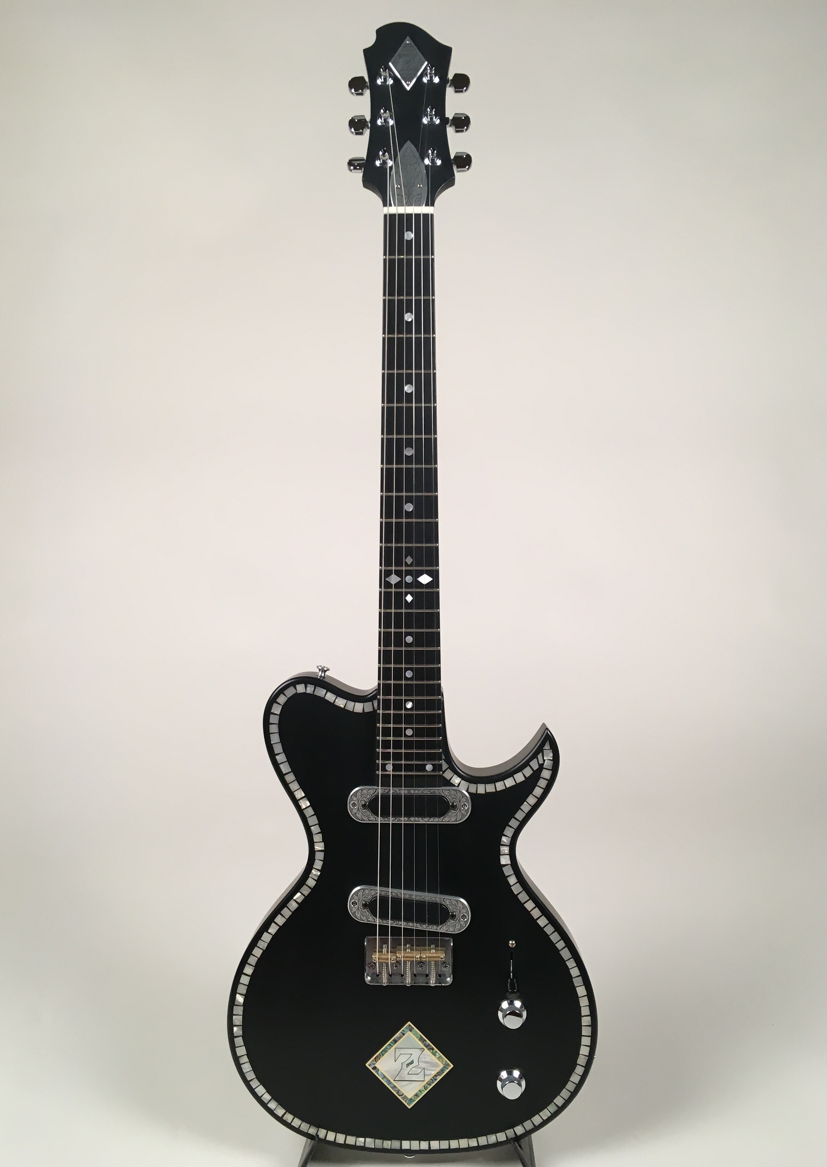 Zemaitis CS24 3A 2S BK 2010's Matte Black Guitar For Sale Guitars West