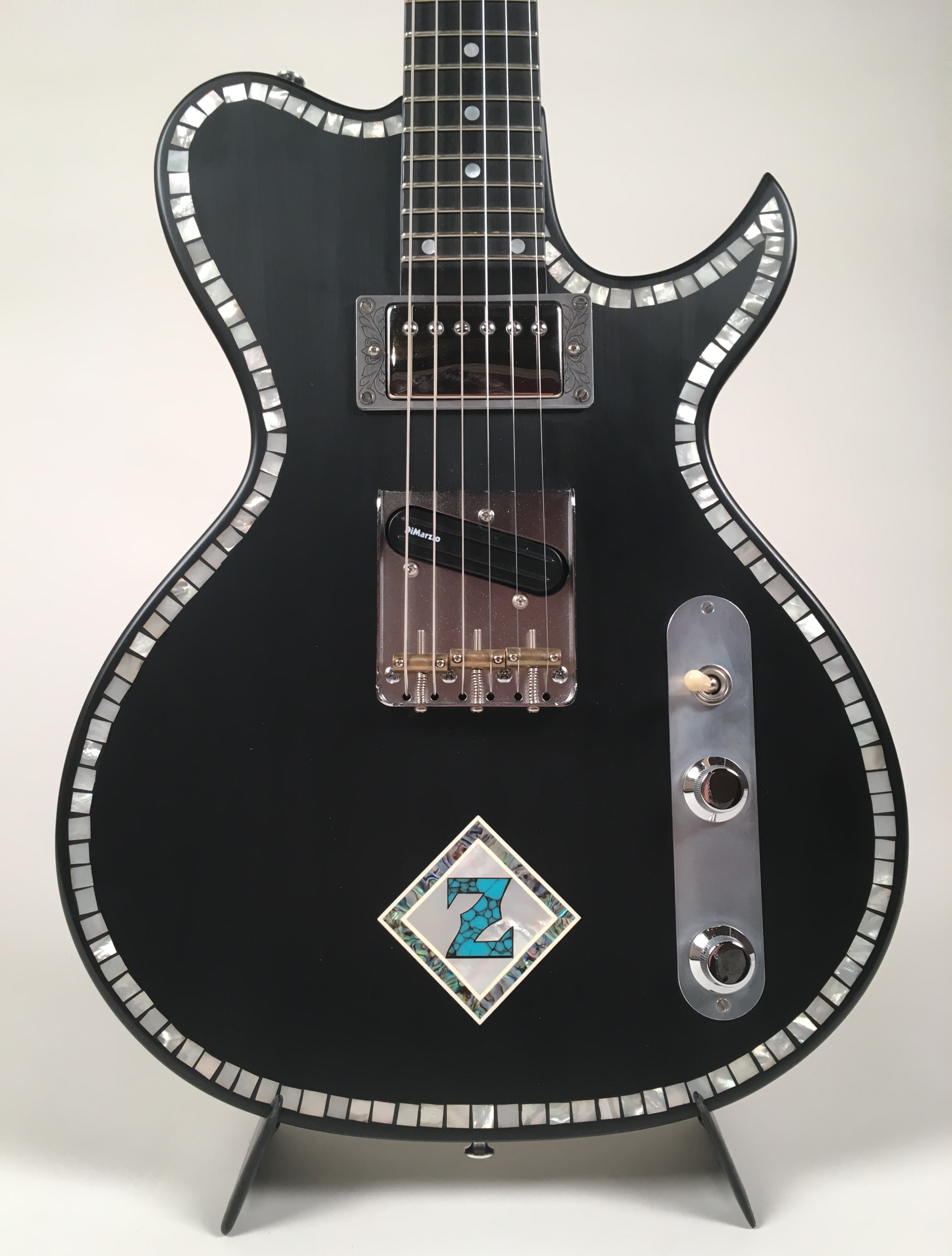 Zemaitis CS24 3A 2H BK 2010's Matte Black Guitar For Sale Guitars West
