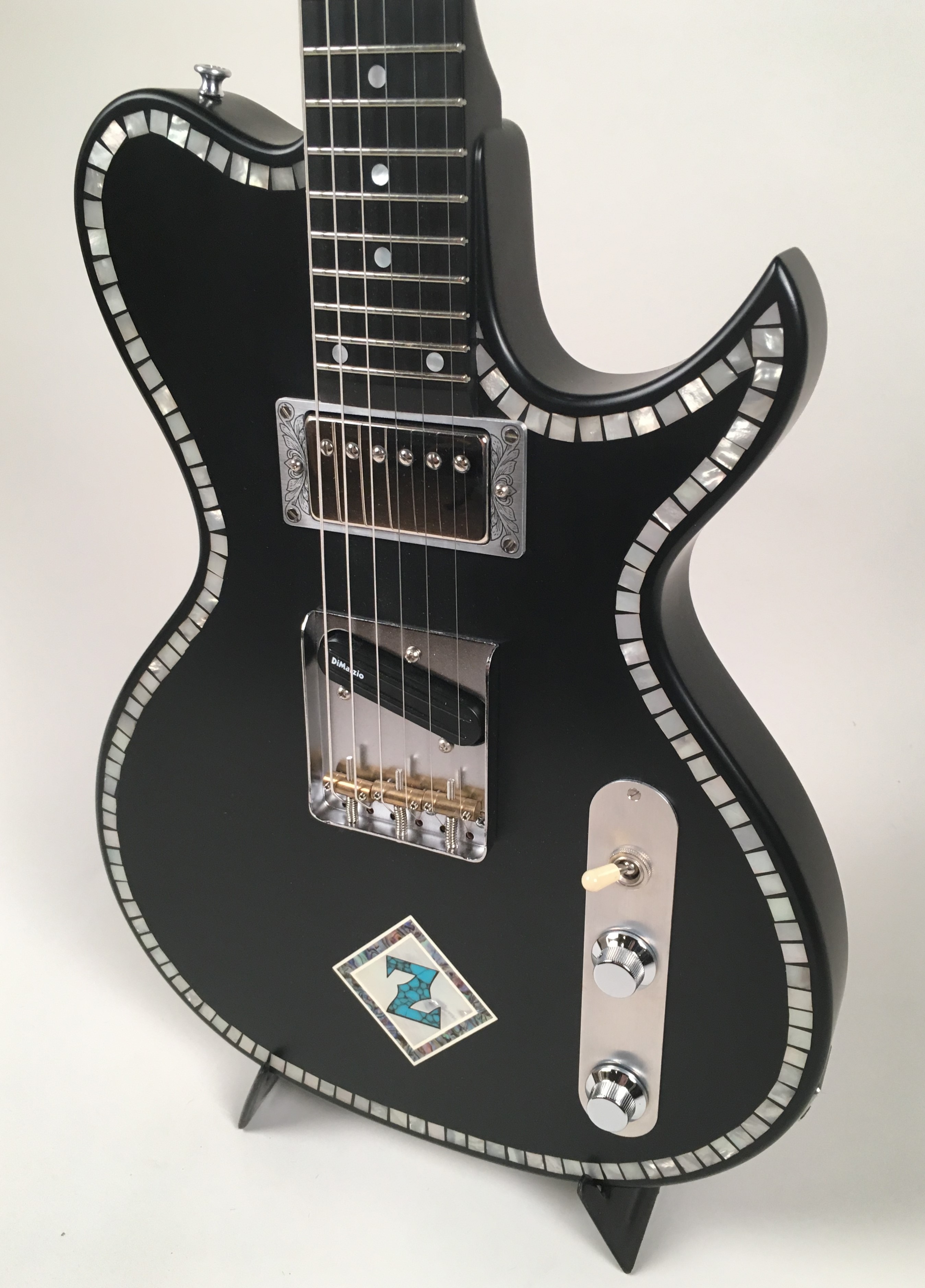 Zemaitis CS24 3A 2H BK 2010's Matte Black Guitar For Sale Guitars West
