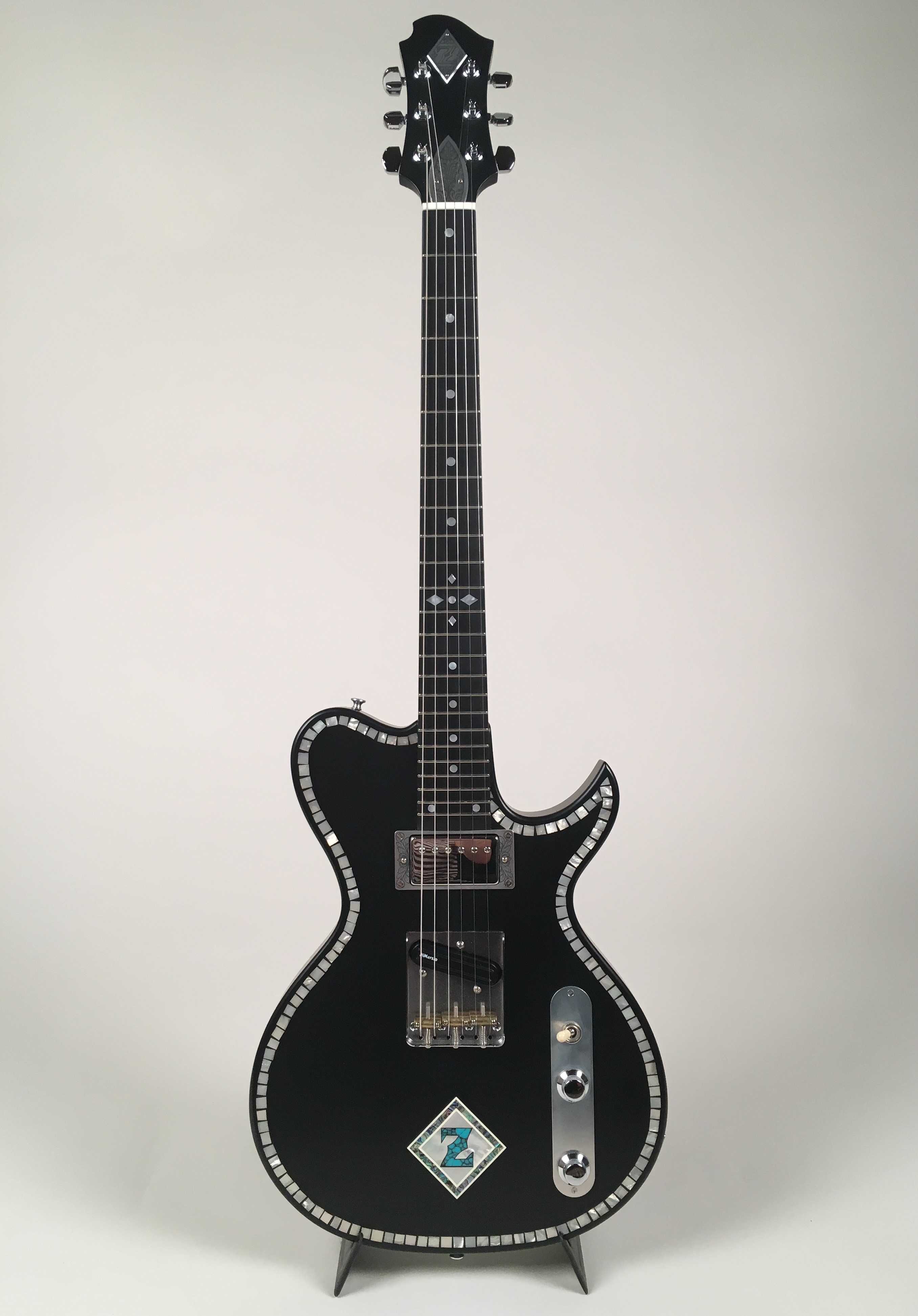 Zemaitis CS24 3A 2H BK 2010's Matte Black Guitar For Sale Guitars West