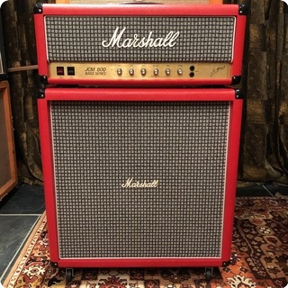 Marshall Vintage 1981 Marshall Jcm800 Super Bass 100w Custom Red Stack