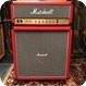Marshall Vintage 1981 Marshall JCM800 Super Bass 100w Custom Red Stack
