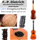 Frank-Peter Dietrich Weissgerber Model (Viuhela, Tielke Guitar, Chitarra Battenta)